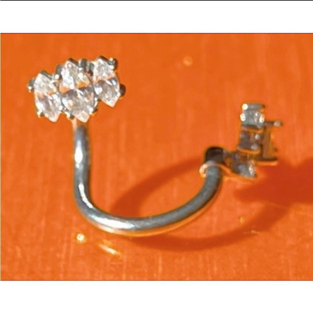 Pagoda Crystal Belly Button Ring